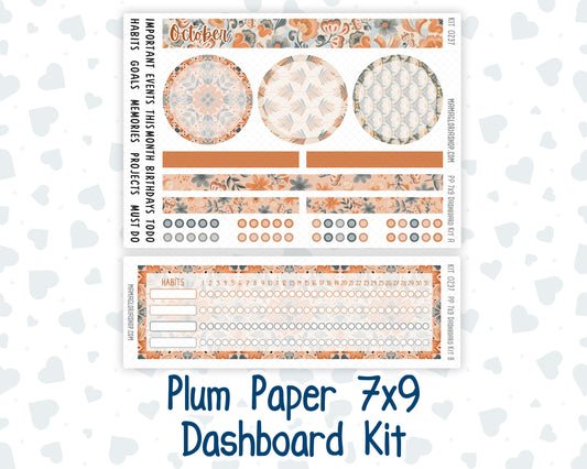 Kit 0237 - 7x9 - Plum Paper - Dashboard Kit - October - Forest Folk