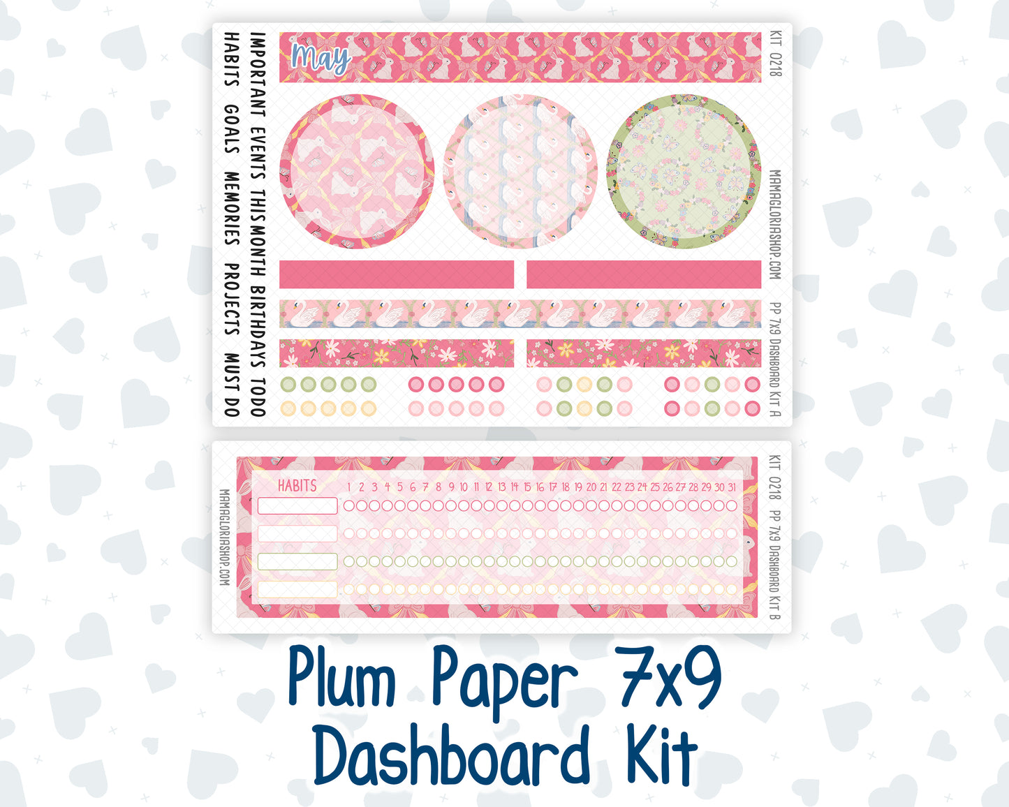 Kit 0218 Plum Paper 7x9 – Dashboard - Mother's Love- May
