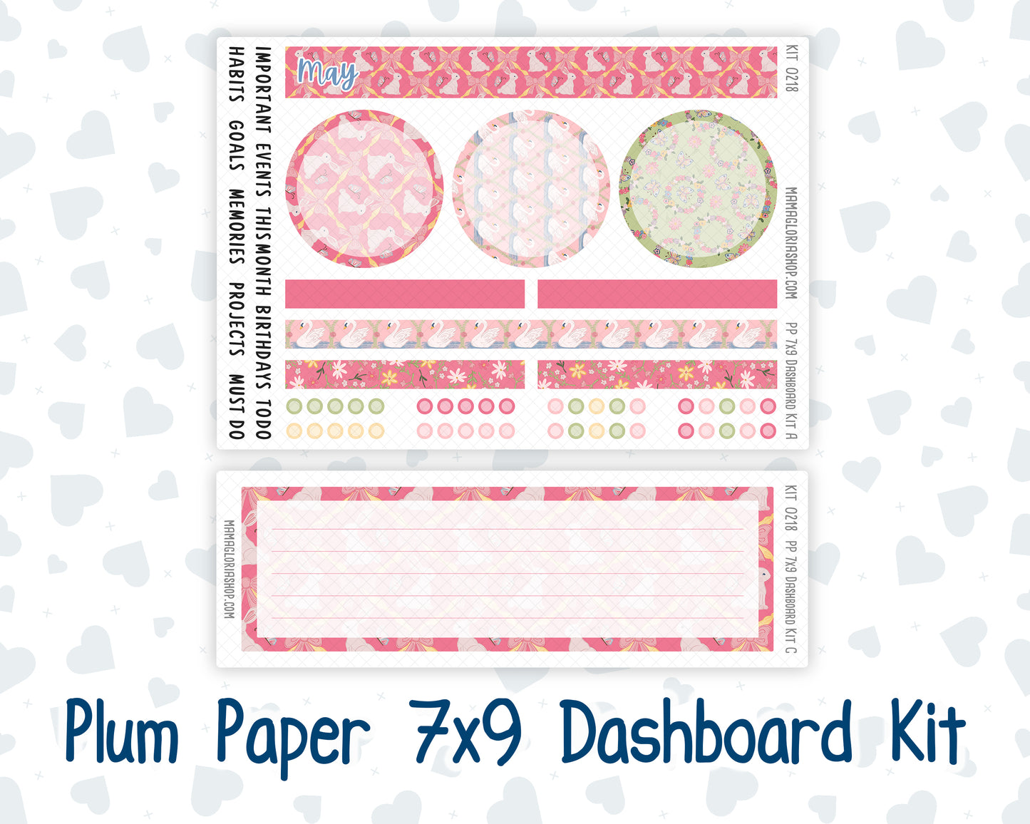 Kit 0218 Plum Paper 7x9 – Dashboard - Mother's Love- May