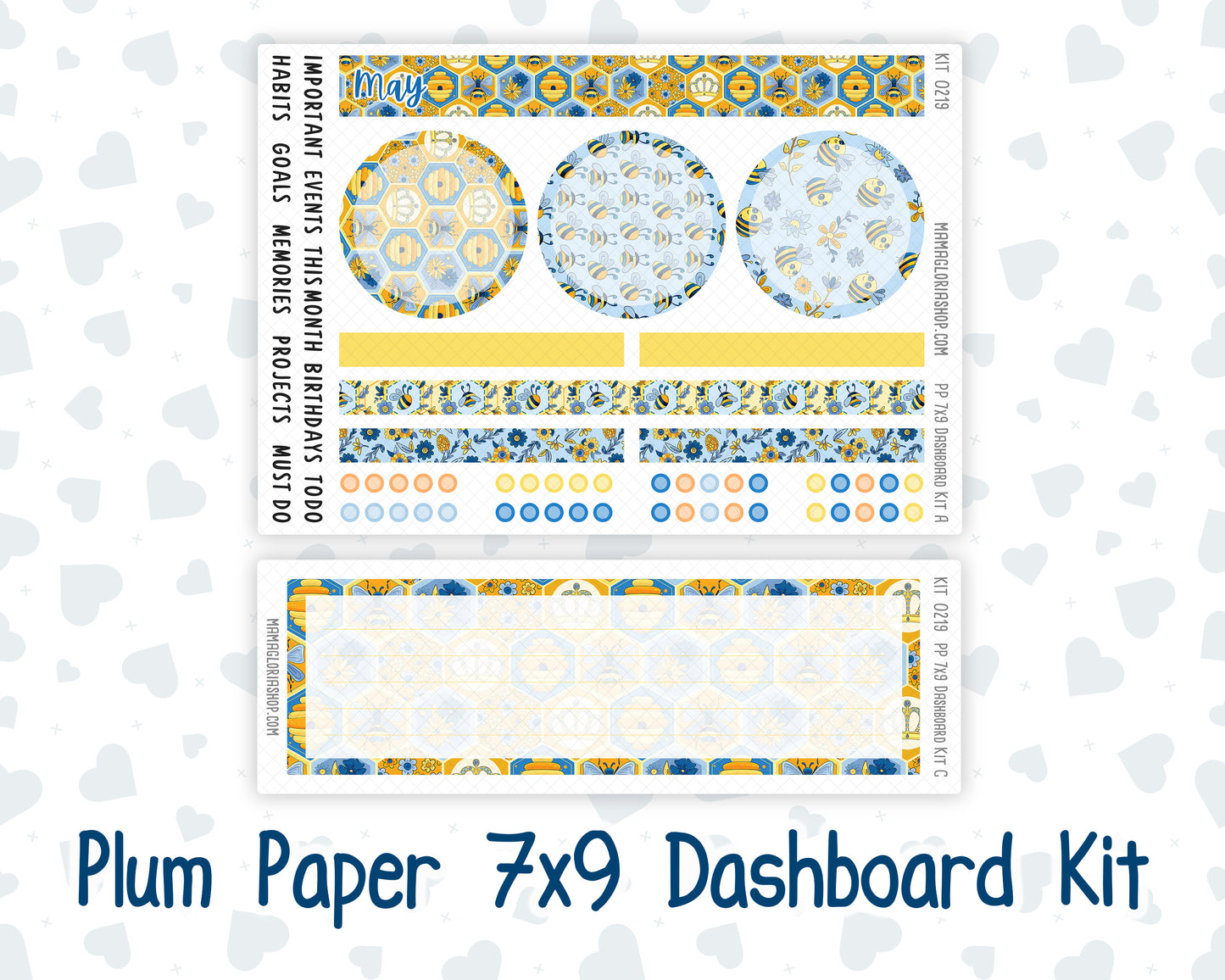 Kit 0219 Plum Paper 7x9 – Dashboard - Bee's Business- May