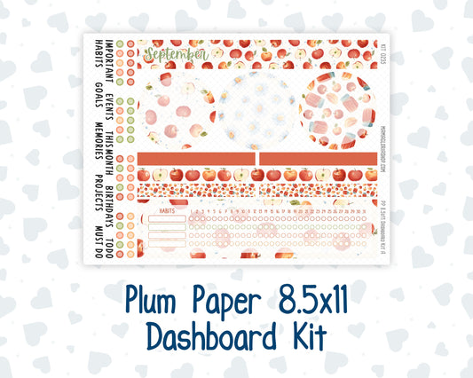 Kit 0235 - 8.5x11 - Plum Paper - Dashboard Kit - September - Apple Orchard