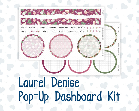 Kit 0185 - Laurel Denise Pop-Up - Dashboard Kit - September - Wine Time