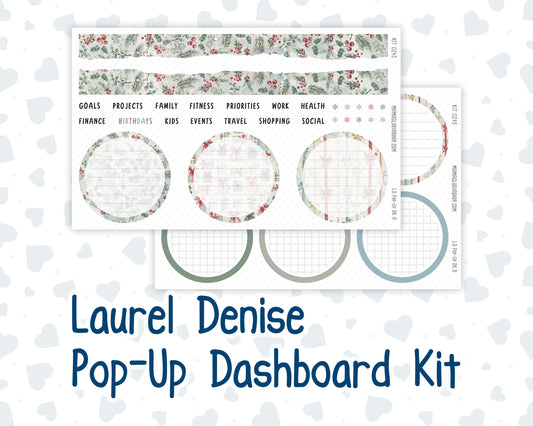 Kit 0245 - Laurel Denise Pop-Up - Dashboard Kit - December - Vintage Christmas