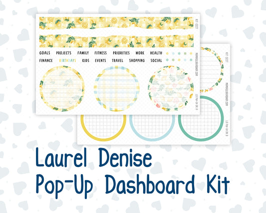 Kit 0227 - Laurel Denise Pop-Up - Dashboard Kit - July - Lemon Grove