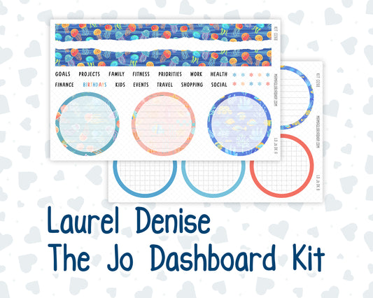 Kit 0268 - Laurel Denise The Jo Planner - Dashboard Kit - June - Sea Sweeties