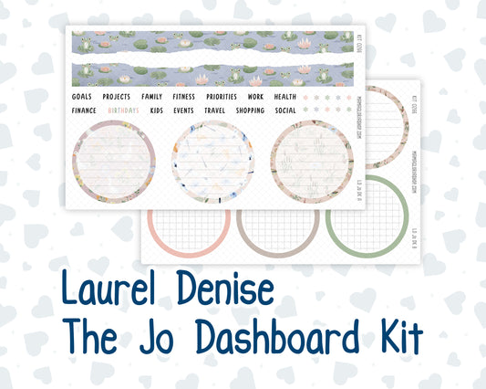 Kit 0266 - Laurel Denise The Jo Planner - Dashboard Kit - May - Froggy Lake Picnic