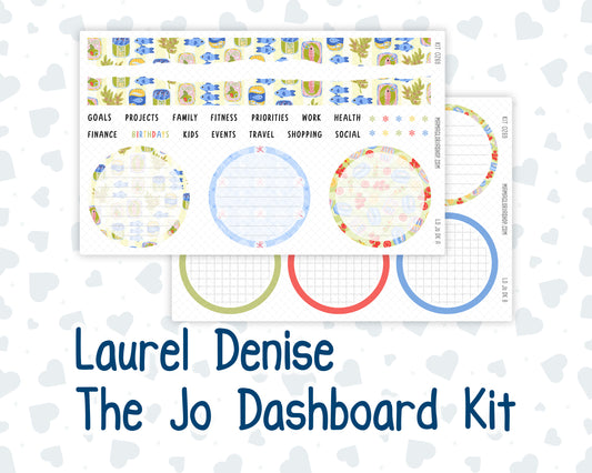 Kit 0269 - Laurel Denise The Jo Planner - Dashboard Kit - June - Dolce Mare