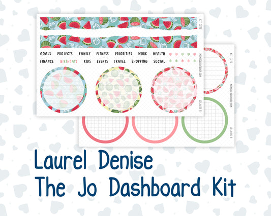 Kit 0276 - Laurel Denise The Jo Planner - Dashboard Kit - July - Melon Crush