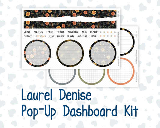 Kit 0238 - Laurel Denise Pop-Up - Dashboard Kit - October - Starry Autumn Nights