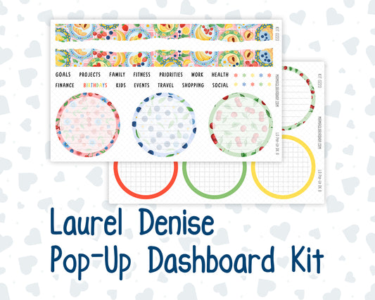 Kit 0220- Laurel Denise Pop-Up - Dashboard Kit - June- June Berries