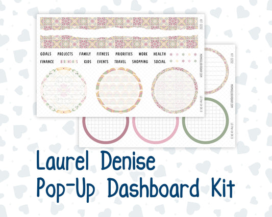 Kit 0232 - Laurel Denise Pop-Up - Dashboard Kit - September - Heirloom Garden