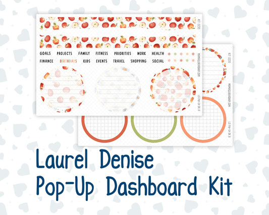 Kit 0235 - Laurel Denise Pop-Up - Dashboard Kit - September - Apple Orchard