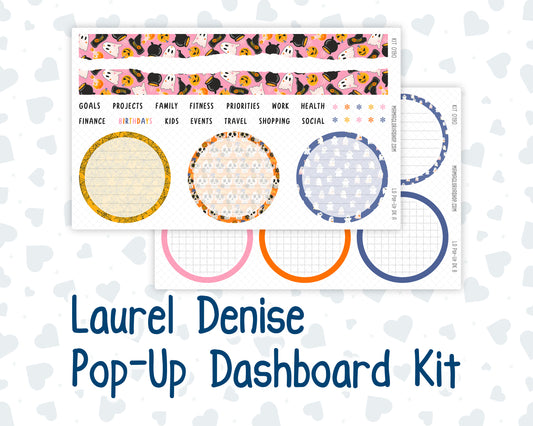 Kit 0190 - Laurel Denise Pop-Up - Dashboard Kit - October - Halloween Spooktacular