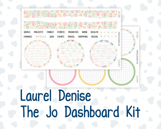 Kit 0260 - Laurel Denise The Jo Planner - Dashboard Kit - April - Pastel Egg Hunt