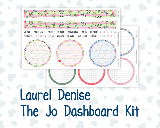 Kit 0306 - Laurel Denise The Jo Planner - Dashboard Kit - December - Jolly Mischief