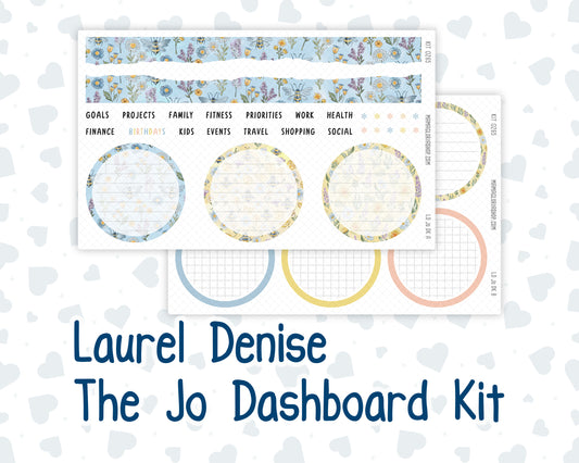Kit 0265 - Laurel Denise The Jo Planner - Dashboard Kit - May - Honeybee Sky