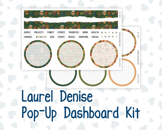 Kit 0242 - Laurel Denise Pop-Up - Dashboard Kit - November - Cottage Autumn