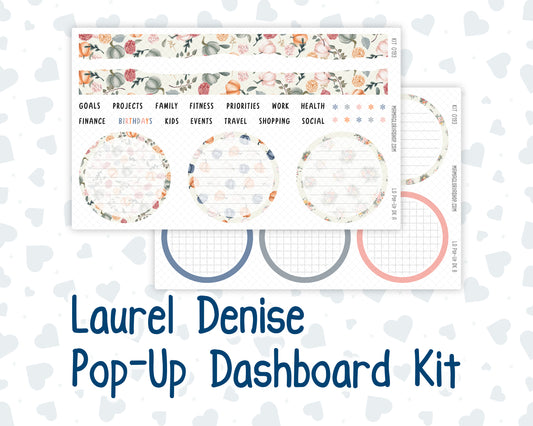 Kit 0193 - Laurel Denise Pop-Up - Dashboard Kit - November - Harvest Blooms