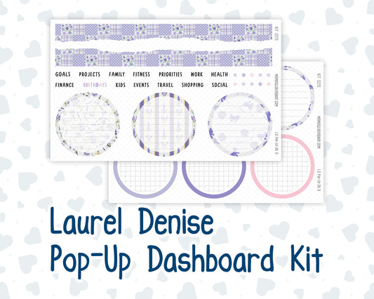Kit 0213 - Laurel Denise Pop-Up - Dashboard Kit - April - Provence