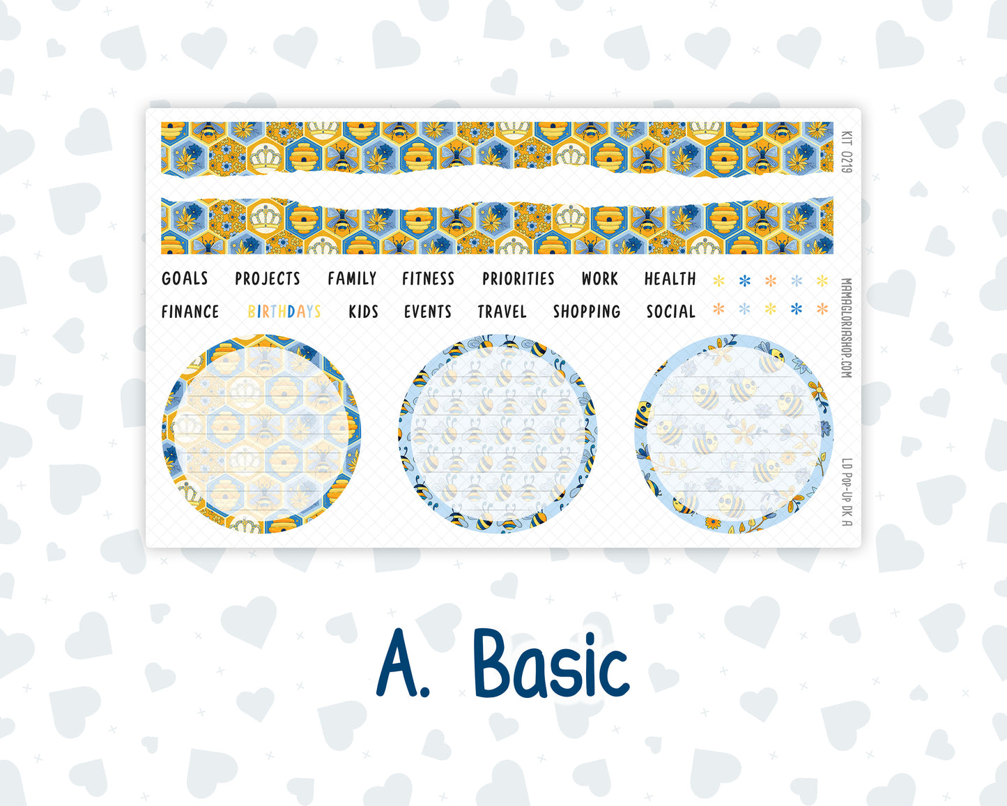 Kit 0219 - Laurel Denise Pop-Up - Dashboard Kit - May - Bee's Business