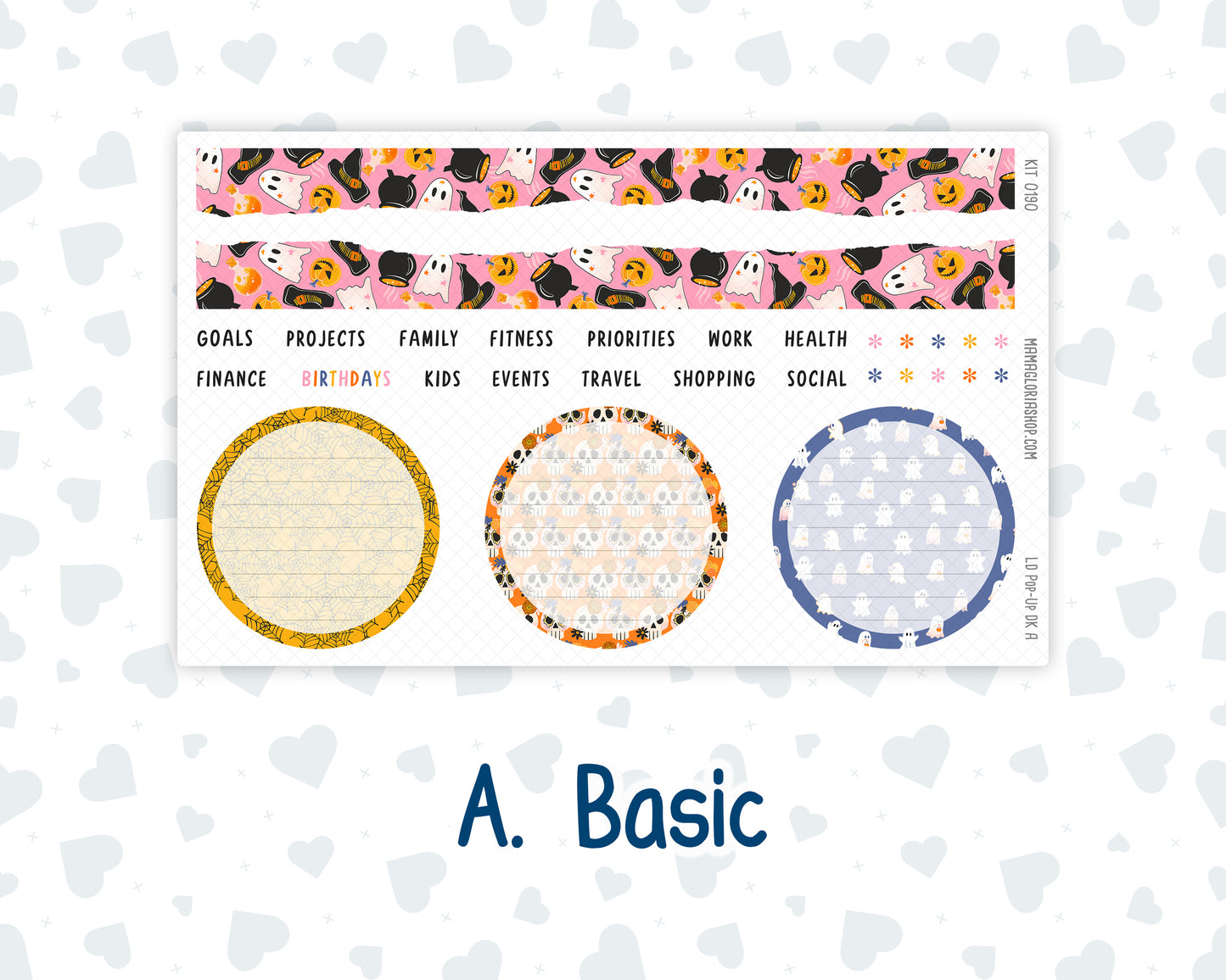 Kit 0190 - Laurel Denise Pop-Up - Dashboard Kit - October - Halloween Spooktacular