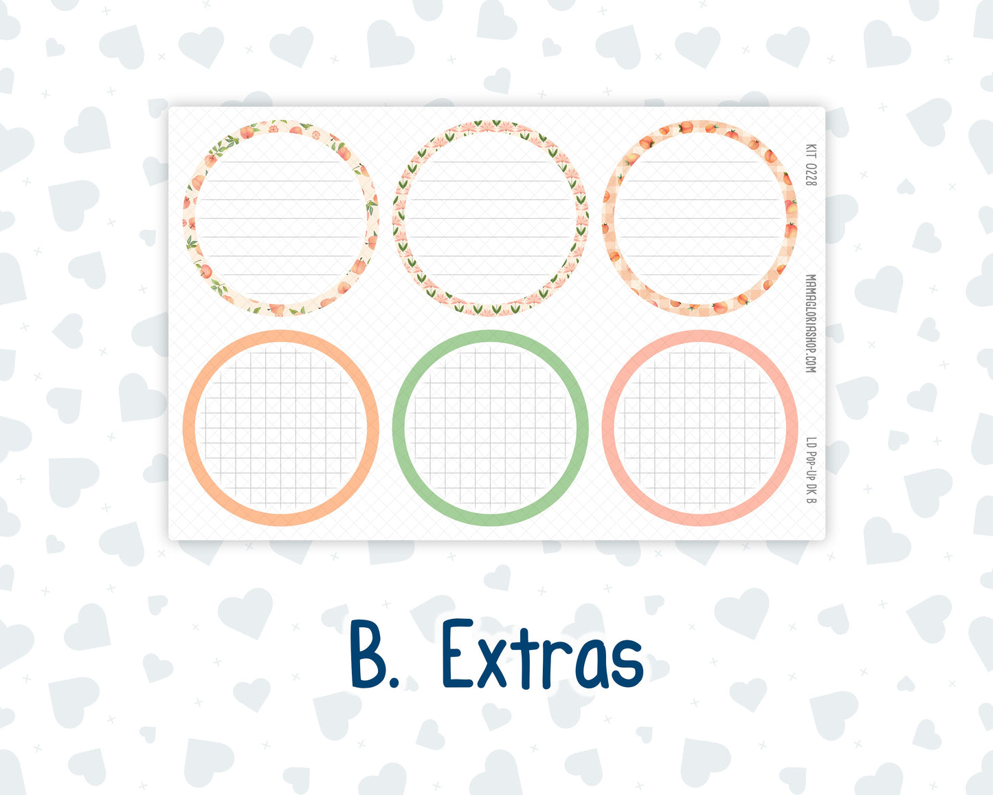 Kit 0228 - Laurel Denise Pop-Up -Dashboard Kit - August - Just Peachy