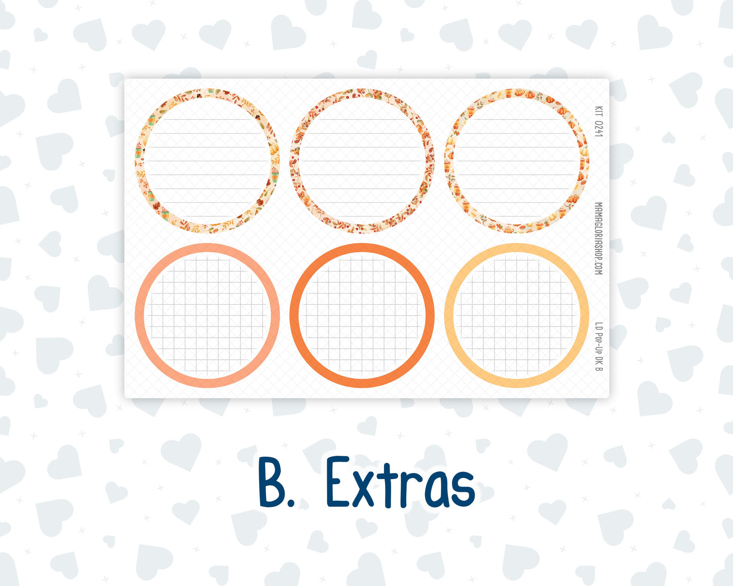 Kit 0241 - Laurel Denise Pop-Up - Dashboard Kit - November - Pumpkin Latte