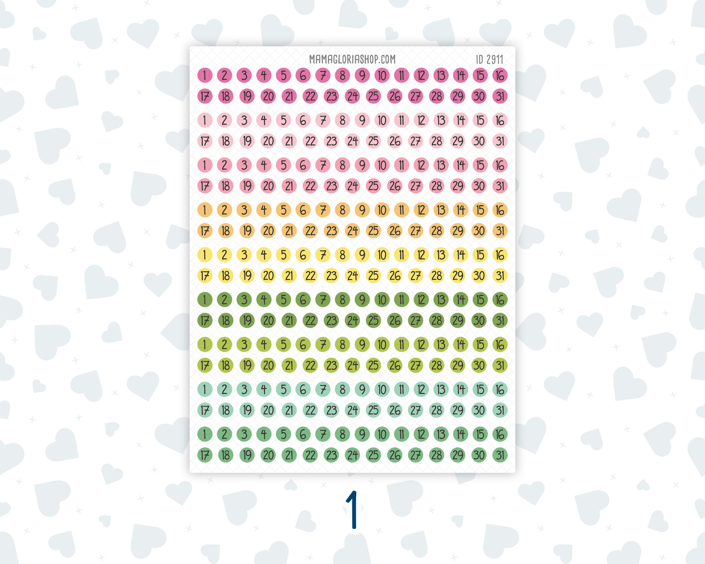Date Dot Stickers – Mini Circle | Color Pop Collection
