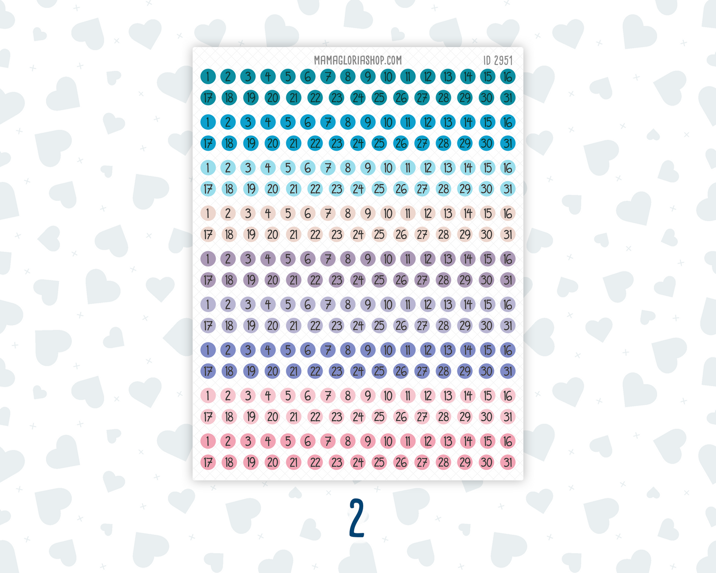Date Dot Stickers – Mini Circle | Color Pop Collection