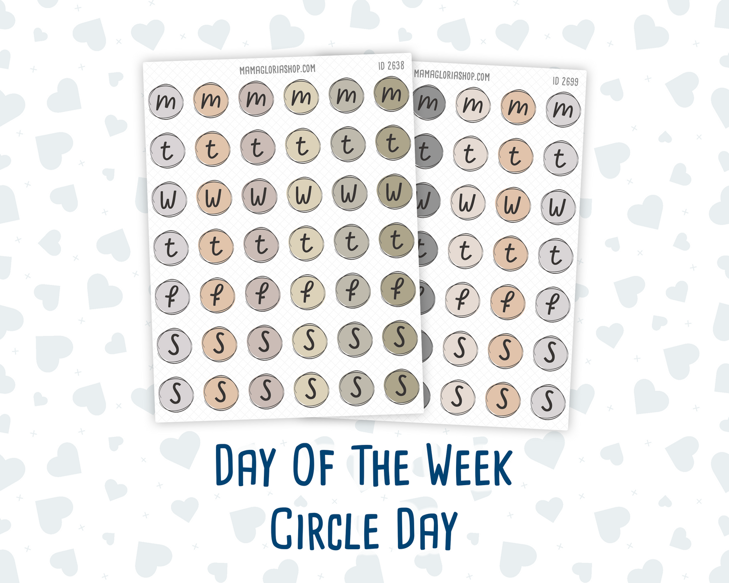 Day of the Week – Circle Day Labels | Wild Sage Collection