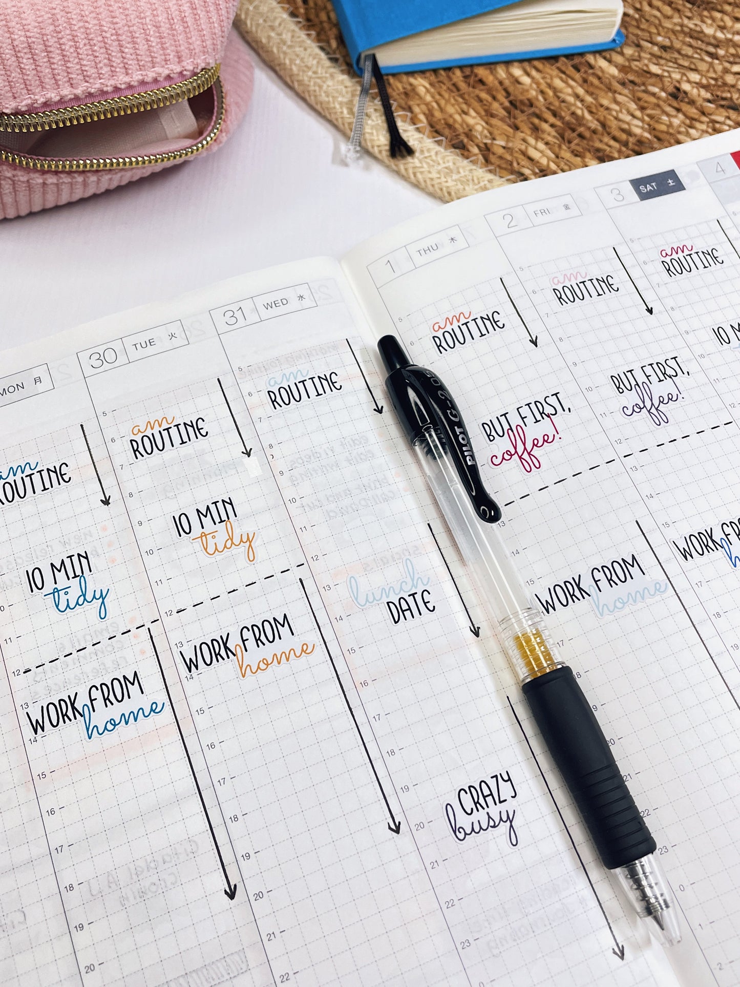 Breathe In Breathe Out - Text Stickers For Planners - Handwritten