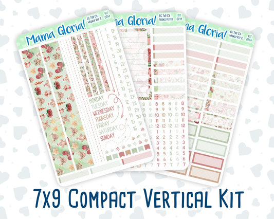 Kit 0244 - 7x9 Compact Vertical - Weekly Kit - December - Santas Village