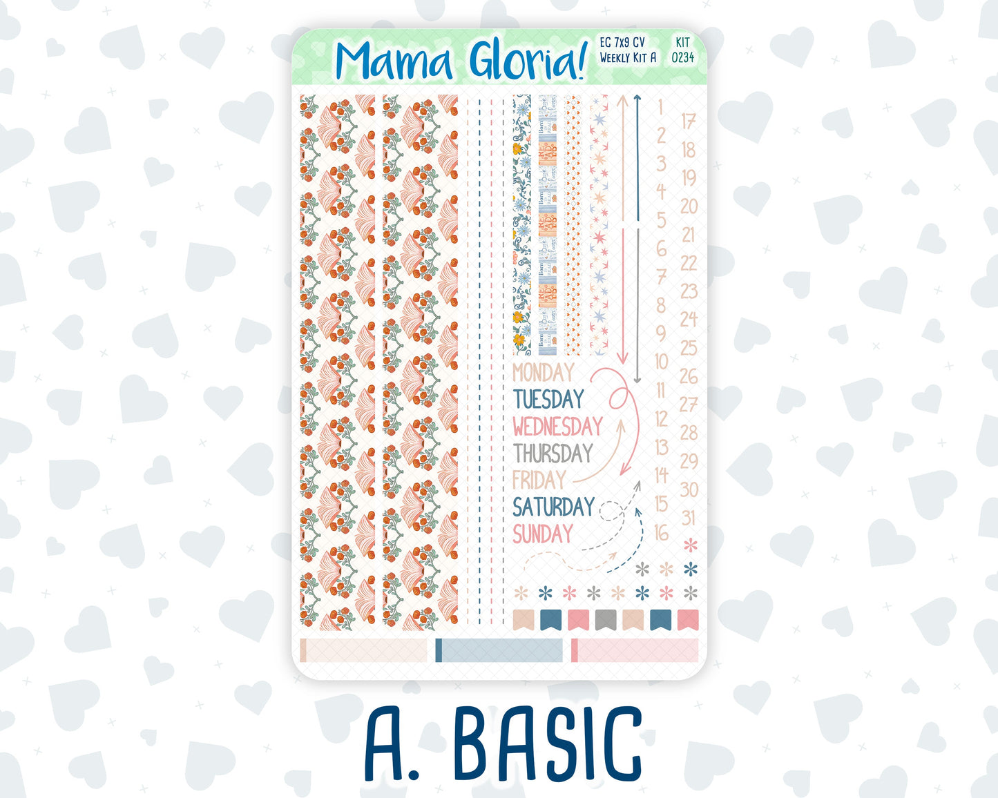 Kit 0234 - 7x9 Compact Vertical - Weekly Kit - September - REF - Kit 0234 – Reader’s Escape - September
