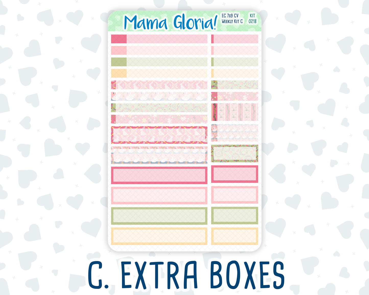 Kit 0218- 7x9 Compact Vertical - Mother's Love- Weekly - May