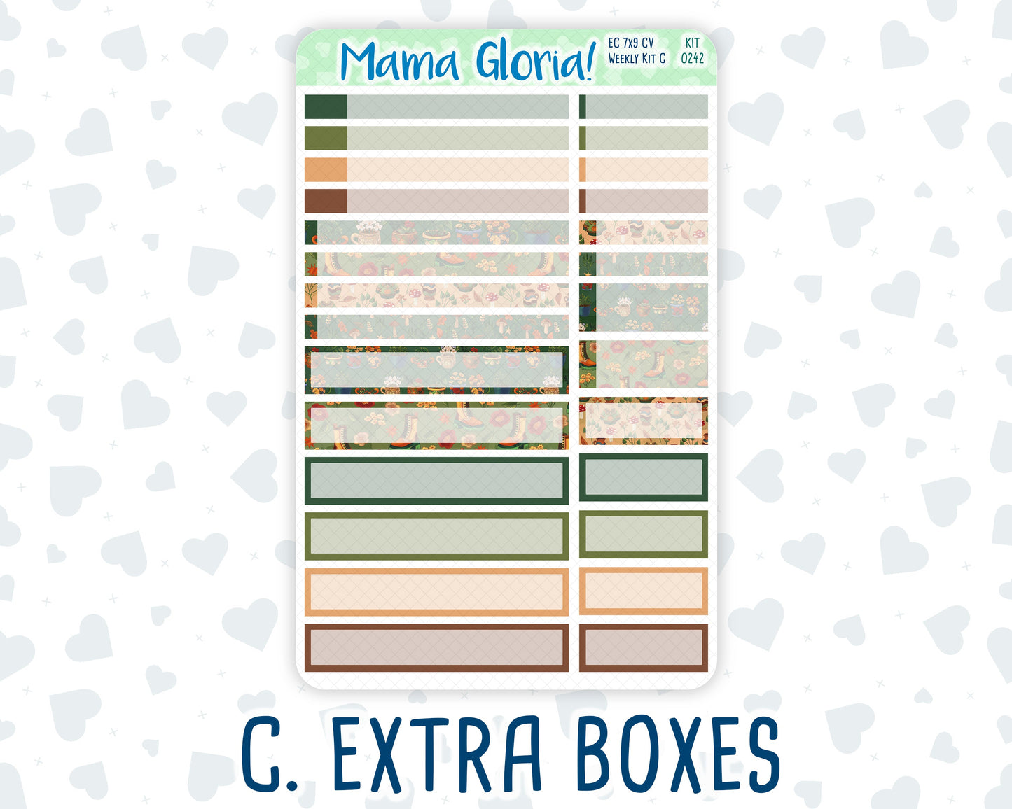 Kit 0242 - 7x9 Compact Vertical - Weekly Kit - November - Cottage Autumn
