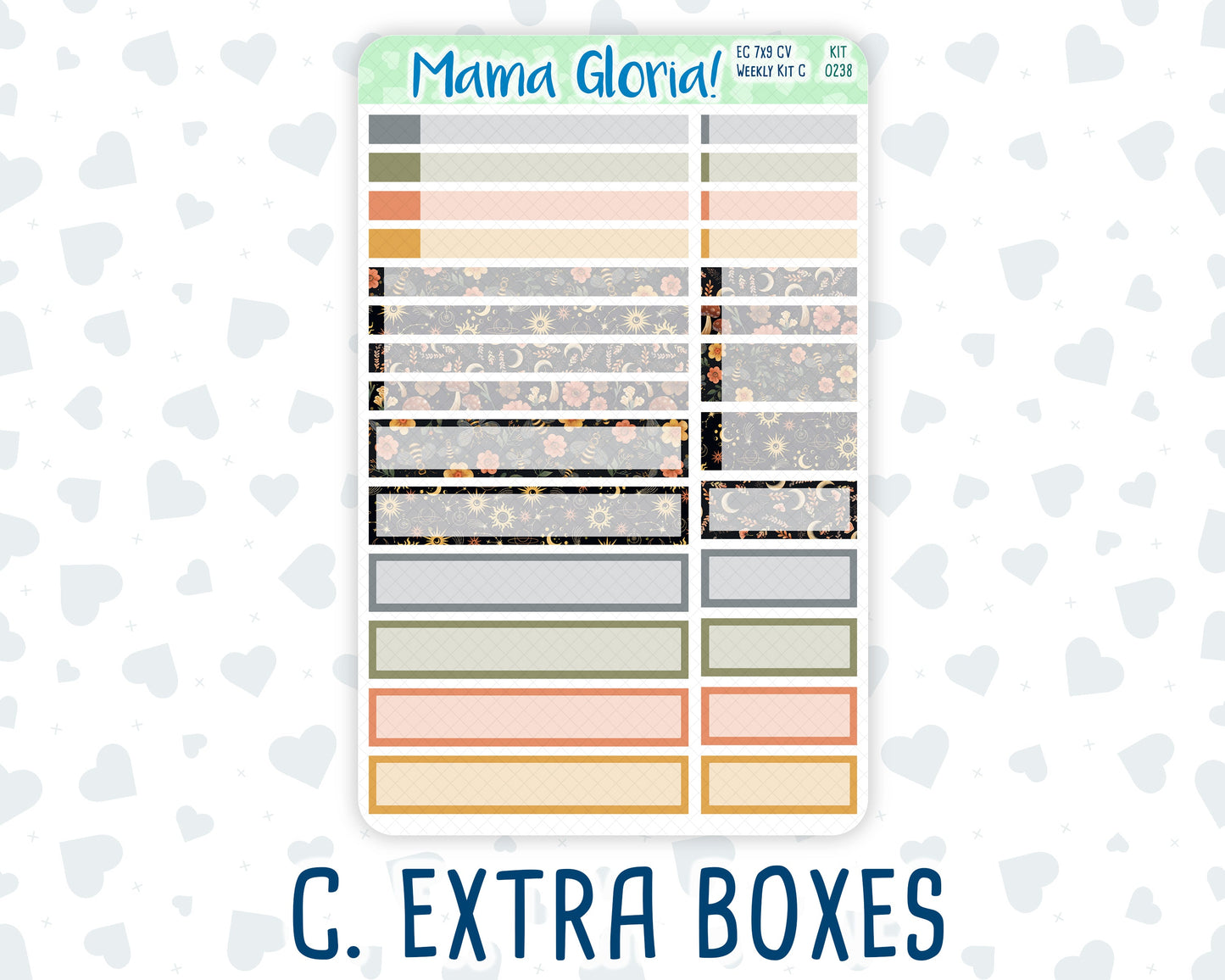 Kit 0238 - 7x9 Compact Vertical - Weekly Kit - October - Starry Autumn Nights