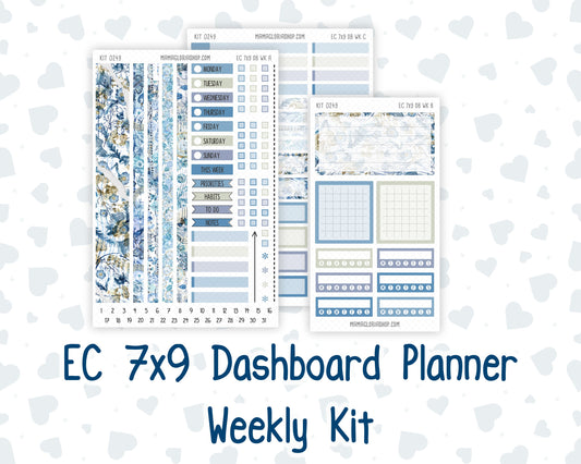 Kit 0249 - 7x9 - EC Dashboard Planner - January - Icy Lace