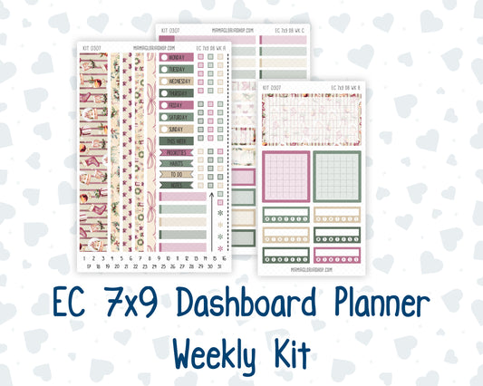Kit 0307 - 7x9 - EC Dashboard Planner - December - Velvet Hearth