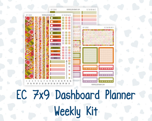 Kit 0240- Weekly Dashboard Planner - Erin Condren - Cozy Thanksgiving - November