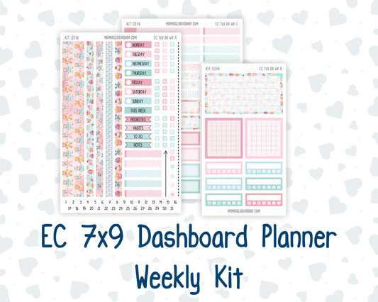 Kit 0246- Weekly Dashboard Planner - Erin Condren - Gingerbread Sweets - December