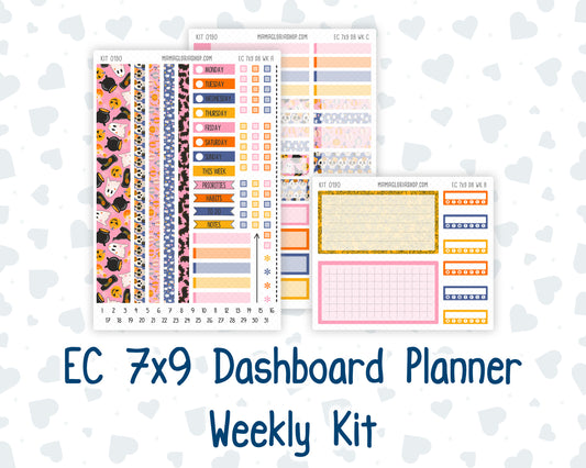 Kit 0190- Weekly Dashboard Planner - Erin Condren - October -Halloween Spooktacular