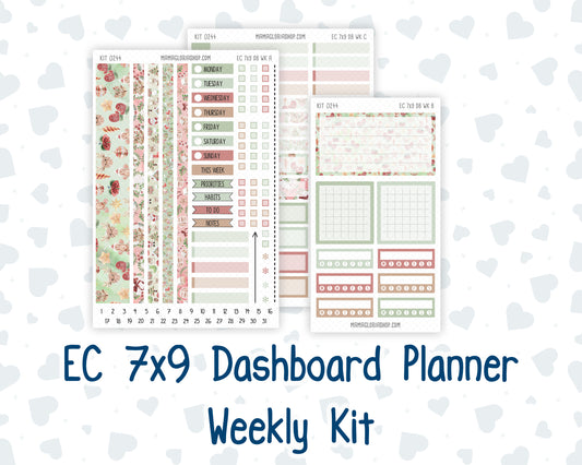 Kit 0244- Weekly Dashboard Planner - Erin Condren - Santas Village - December