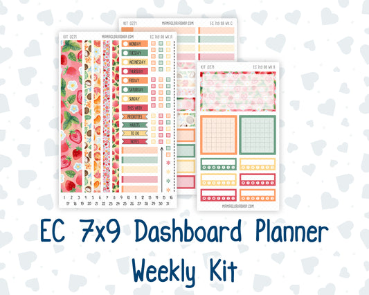 Kit 0271 - 7x9 - EC Dashboard Planner - June - Strawberry Shore