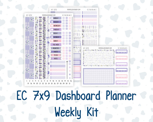 Kit 0213 - Weekly Dashboard Planner - Erin Condren - April -Provence