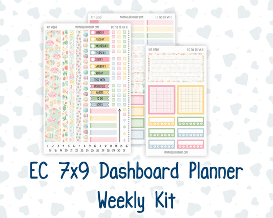 Kit 0260 - 7x9 - EC Dashboard Planner - April - Pastel Egg Hunt