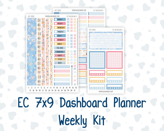 Kit 0305 - 7x9 - EC Dashboard Planner - December - Sugarplum Parade