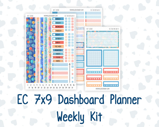 Kit 0268 - 7x9 - EC Dashboard Planner - June - Sea Sweeties
