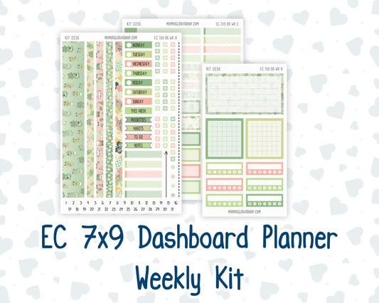Kit 0256 - 7x9 - EC Dashboard Planner - March - Froggy Luck