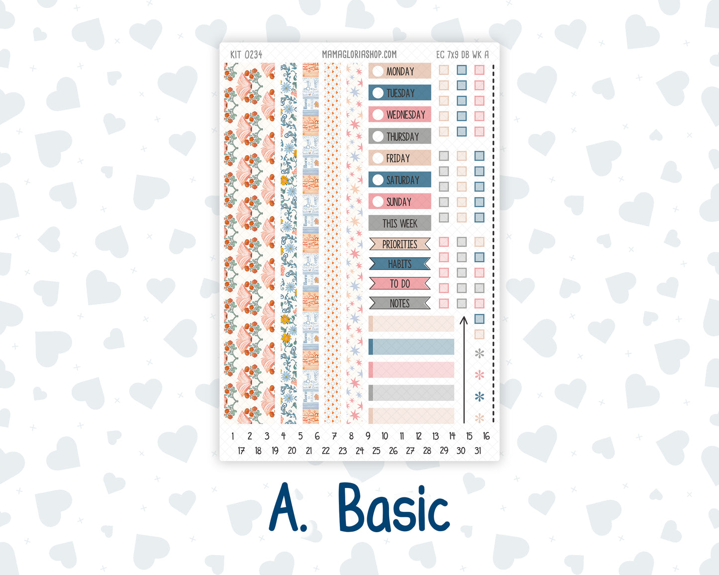 Kit 0234- Weekly Dashboard Planner - Erin Condren - September - Reader's Escape