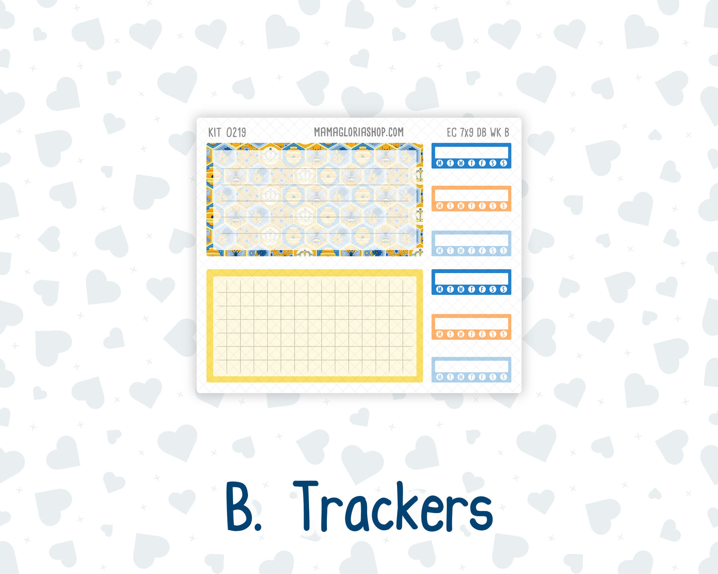 Kit 0219- Weekly Dashboard Planner - Erin Condren - May - Bee's Business